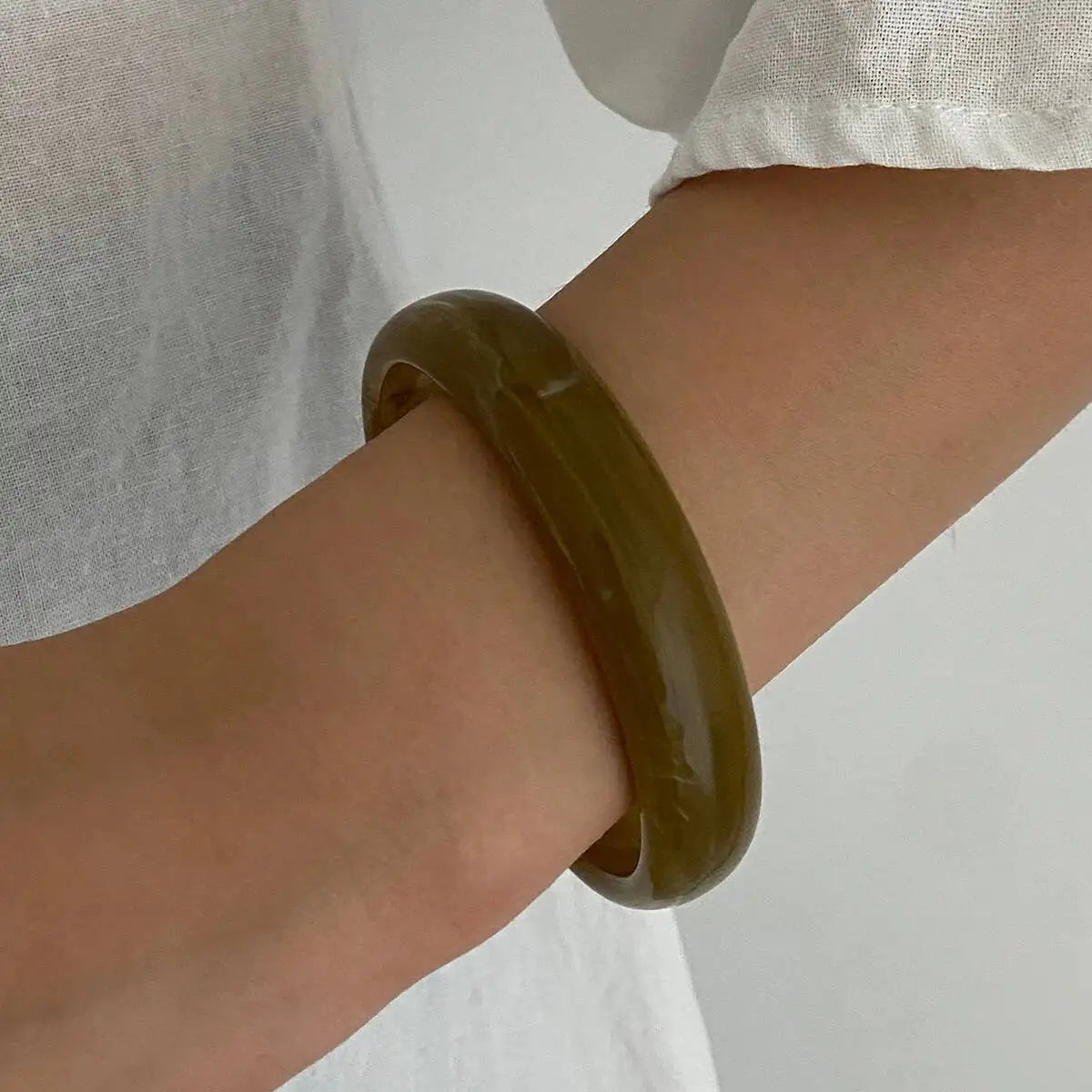 Boho Chunky Stackable Resin Bangles