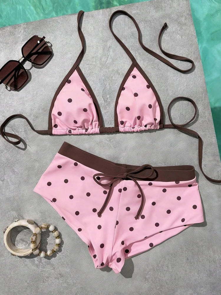 Triangle Top & Boy Shorts Bikini