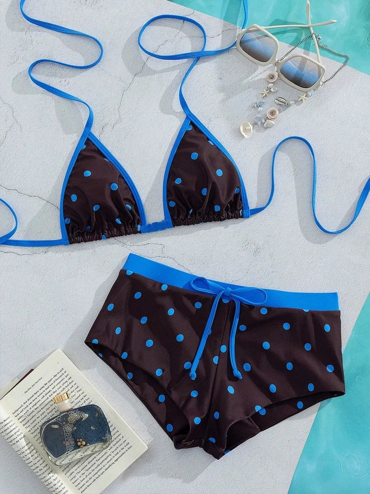 Triangle Top & Boy Shorts Bikini
