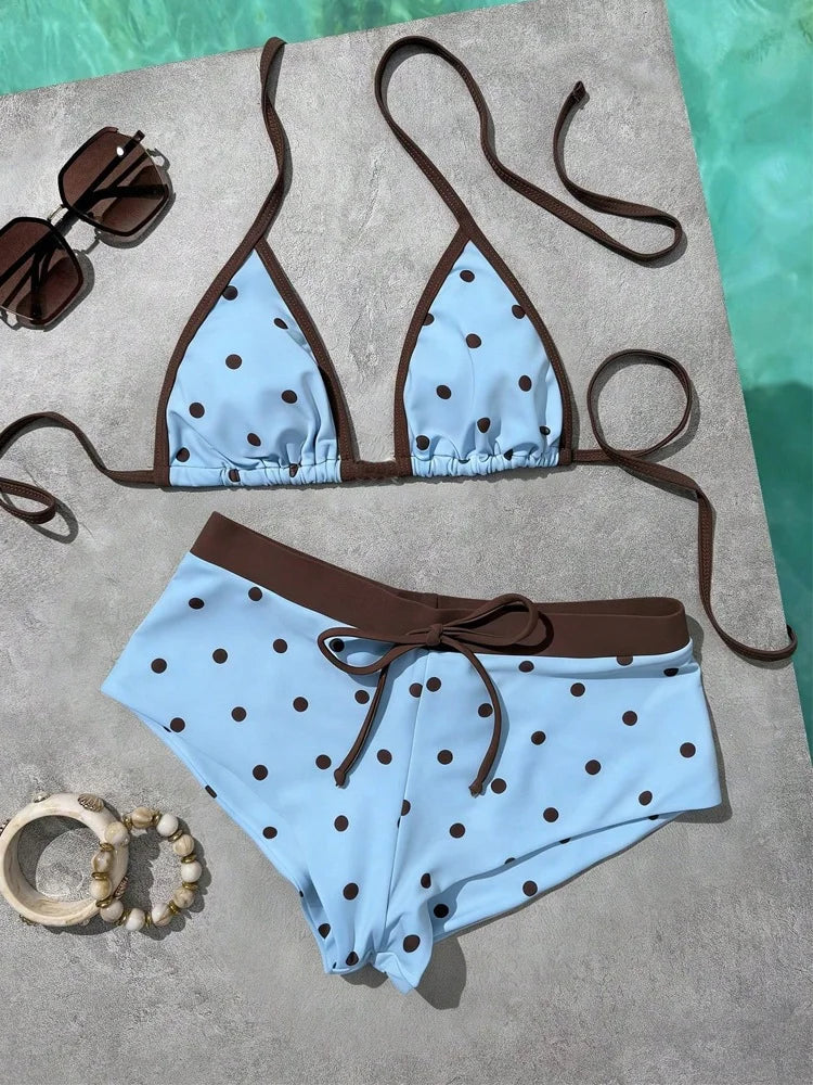 Triangle Top & Boy Shorts Bikini