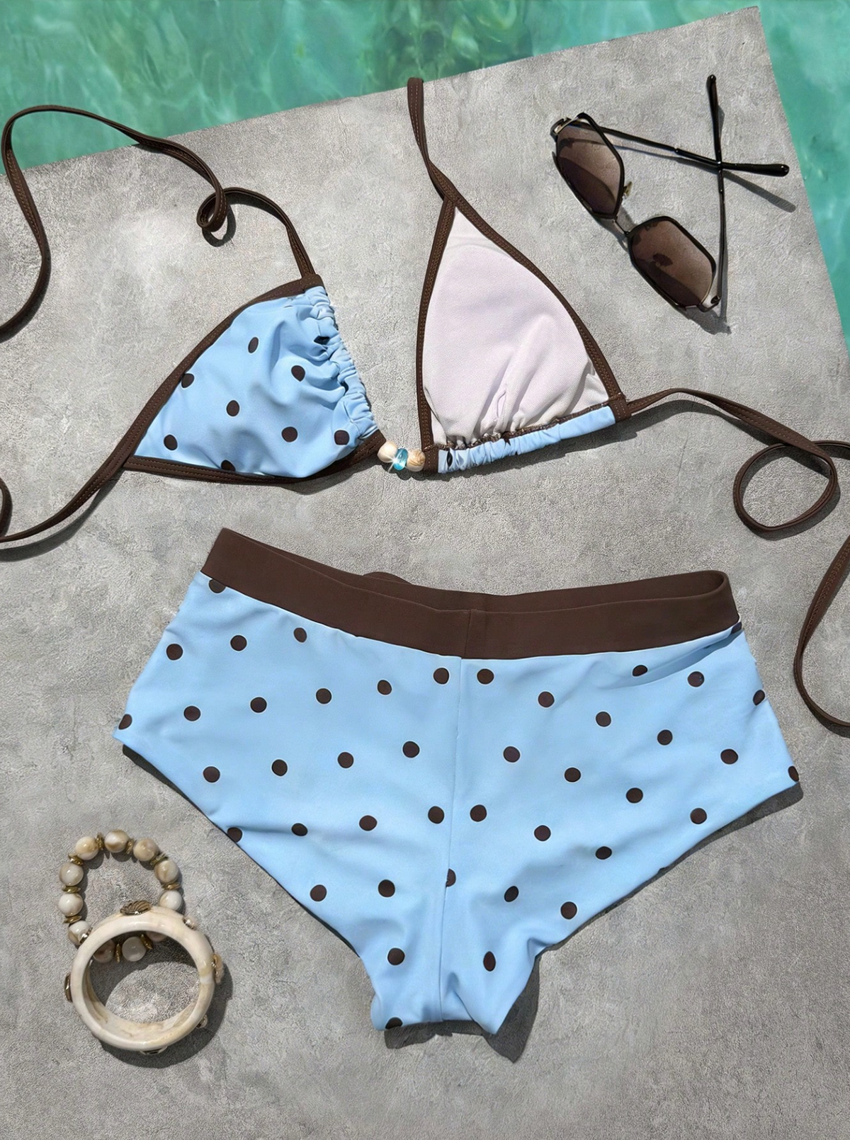 Triangle Top & Boy Shorts Bikini